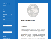 Tablet Screenshot of lymcanada.org